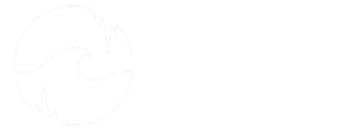 salt state dive and travel logo white line in a circle drawing stalagtites and stalagmites connected by an ocean wave.